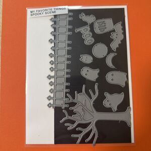 MY FAVORITE THINGS METAL CUTTING DIES  SPOOKY SCENE Halloween Rare hard 2 find